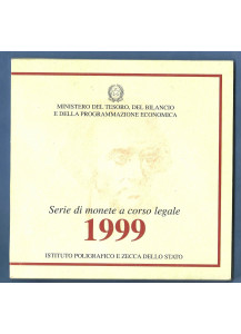1999 - Confezione Zecca Italia con Ag Caravella e Lire 1000 Vittorio Alfieri